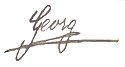 Unterschrift von Fürst Georg