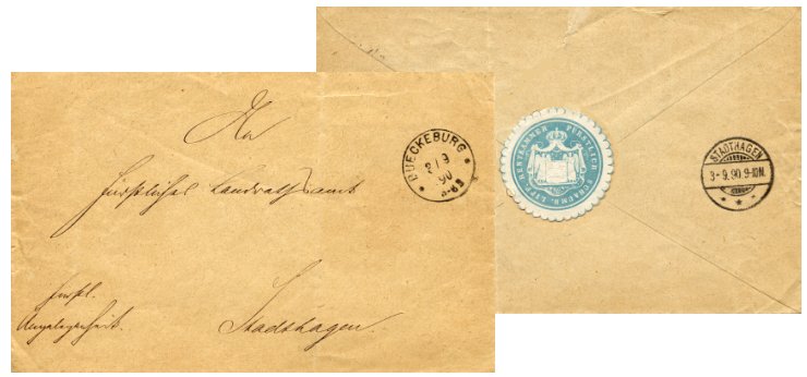 Brief der Fürstlichen Rentkammer aus Bückeburg