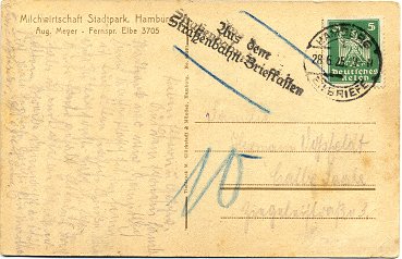Postcard posted to Halle/Saale on 28. June 1925
